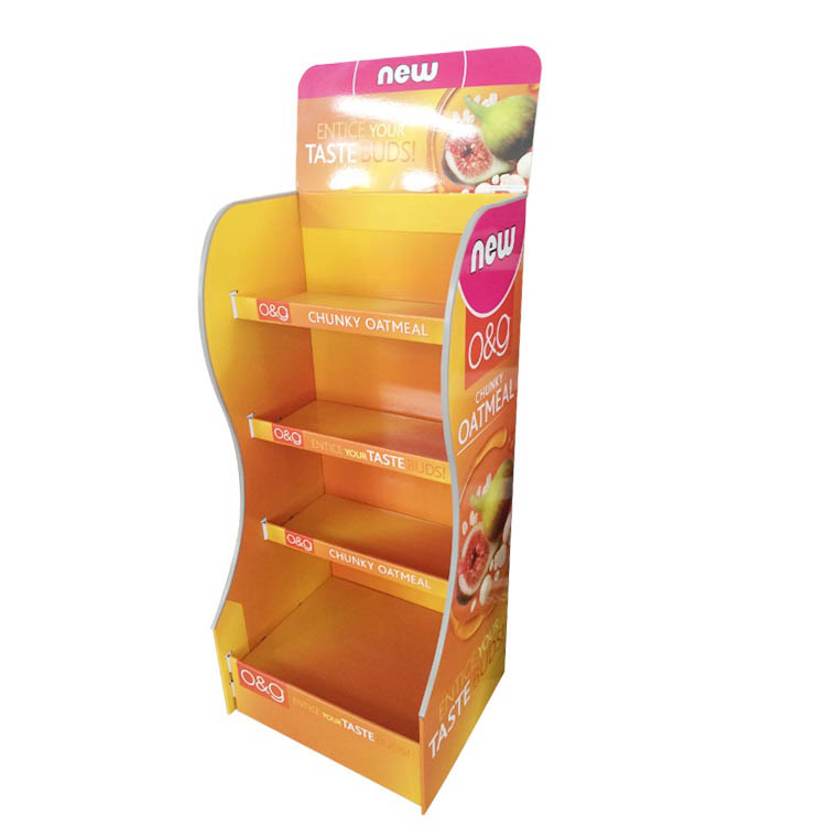 Supermarket Floor Cardboard Corrugated Paper POP Beverage Wine Retail Soft Drinks Display Stands