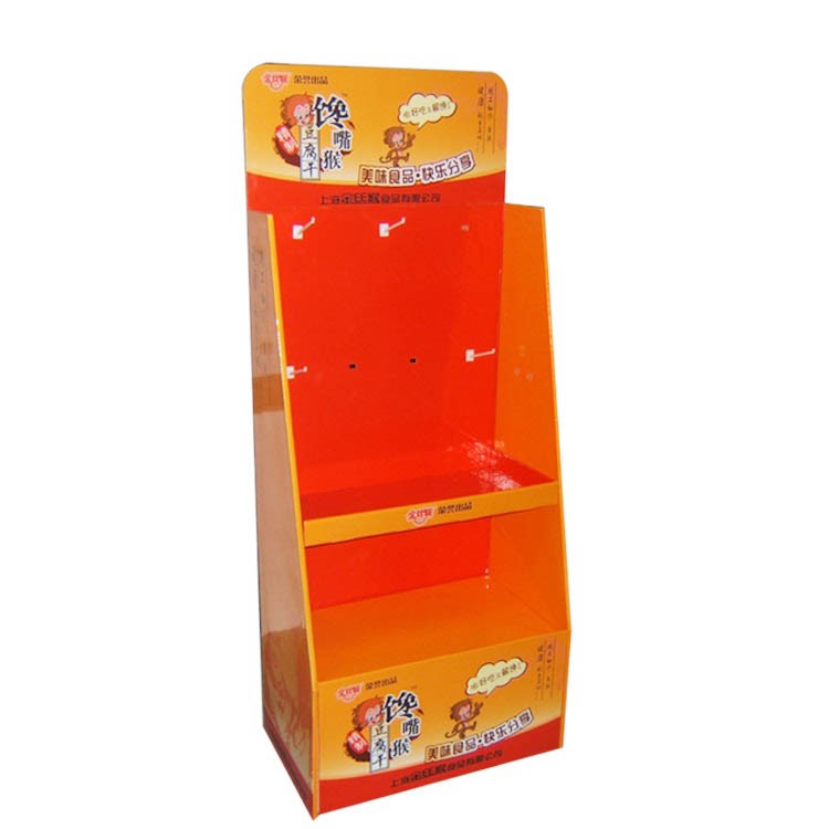 Drink Water Bottle Supermarket Shelves Paper Floor Cardboard Displays Stand