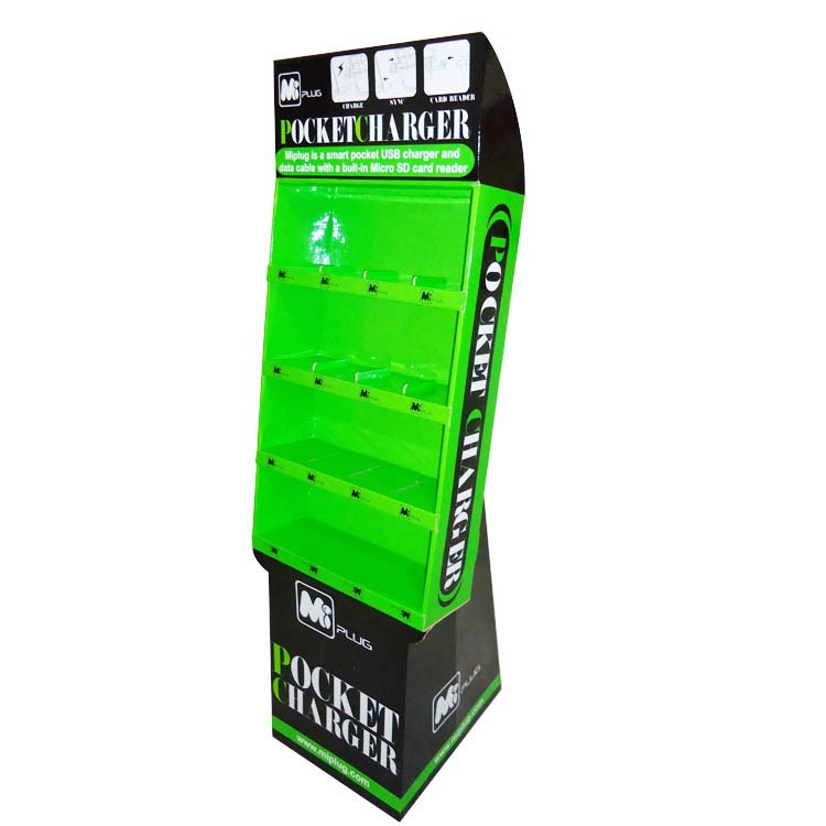 Drink Water Bottle Supermarket Shelves Paper Floor Cardboard Displays Stand