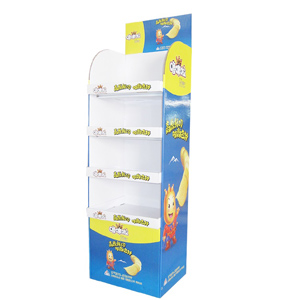 Custom Retail Paper Shelf Ready Display Packaging Box POS Cardboard Corrugated display rack