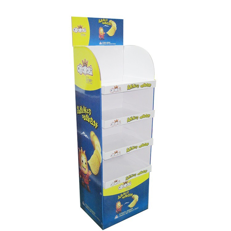 Custom Retail Paper Shelf Ready Display Packaging Box POS Cardboard Corrugated display rack