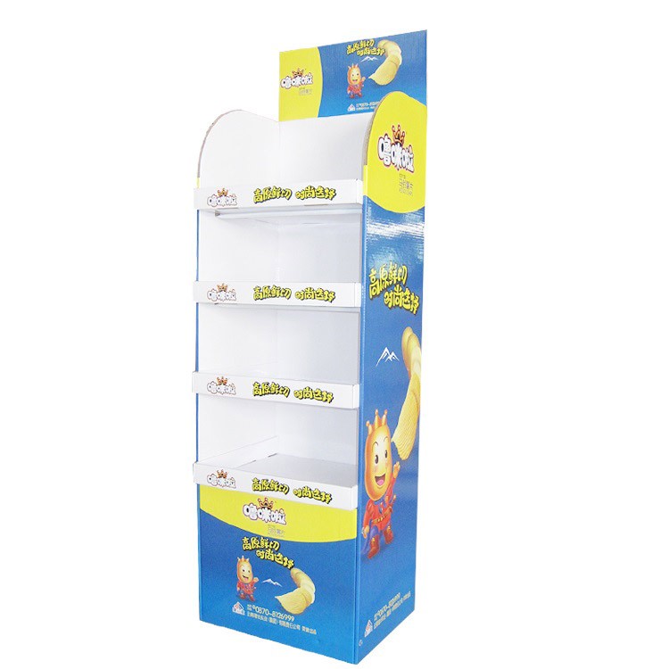 Custom Retail Paper Shelf Ready Display Packaging Box POS Cardboard Corrugated display rack