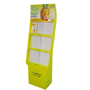 Custom paper cardboard supermarket retail display rack