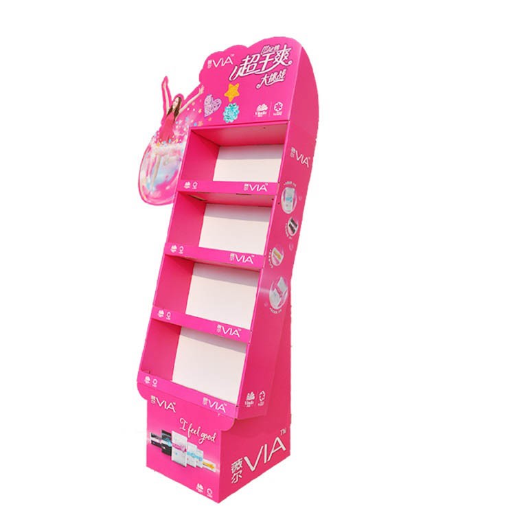 Advertising Pop Up Corrugated Carton Display Rack For Potato Chips Snacks Custom Retail Pos Cardboard Floor Display Stand - Image 1