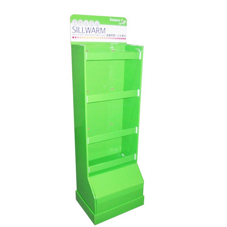 Supermarket Foldable POP Carton Stand Custom Retail Portable POS Cardboard Floor Display