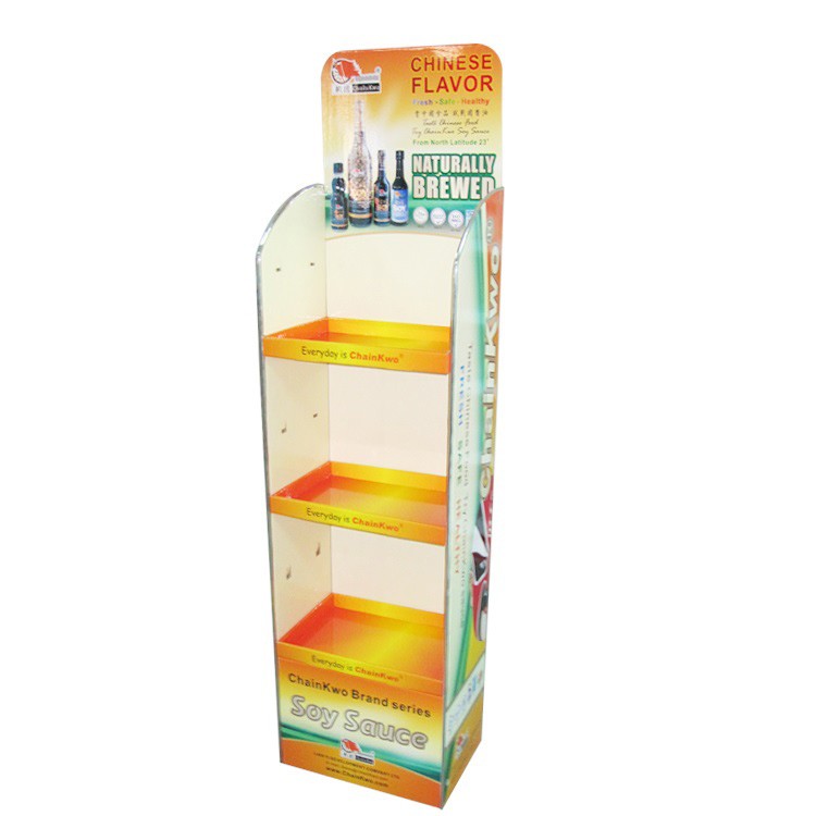 Merchandise free standing retail POS POP cardboard end cap displays