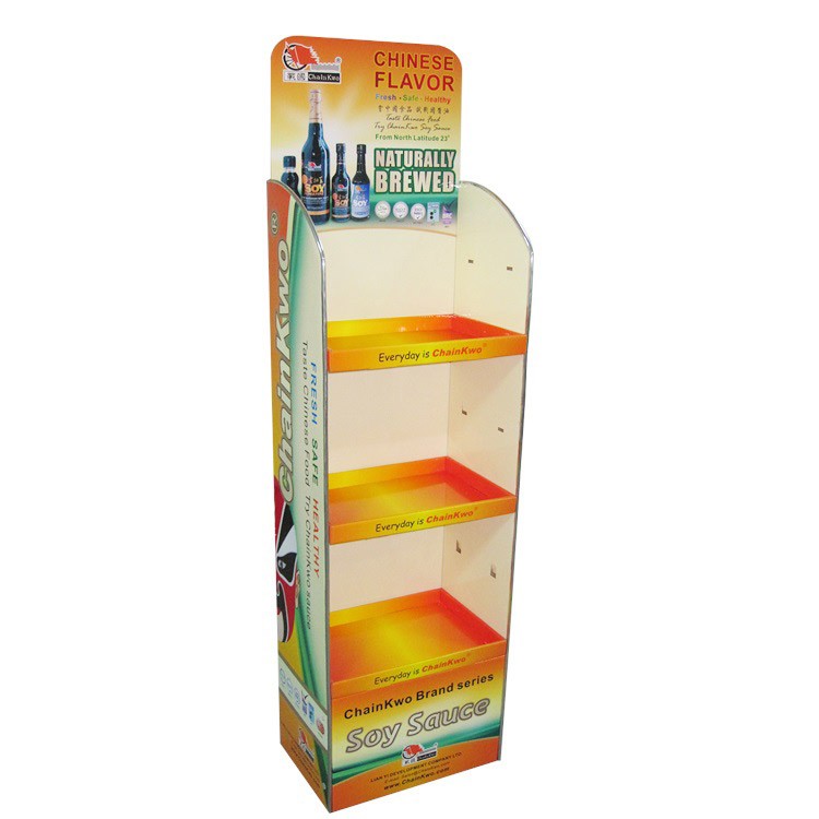 Merchandise free standing retail POS POP cardboard end cap displays