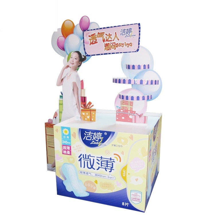 China Supplier Promotional Point of Purchase Surprise 4 Sides Pallet Display Stand Cardboard