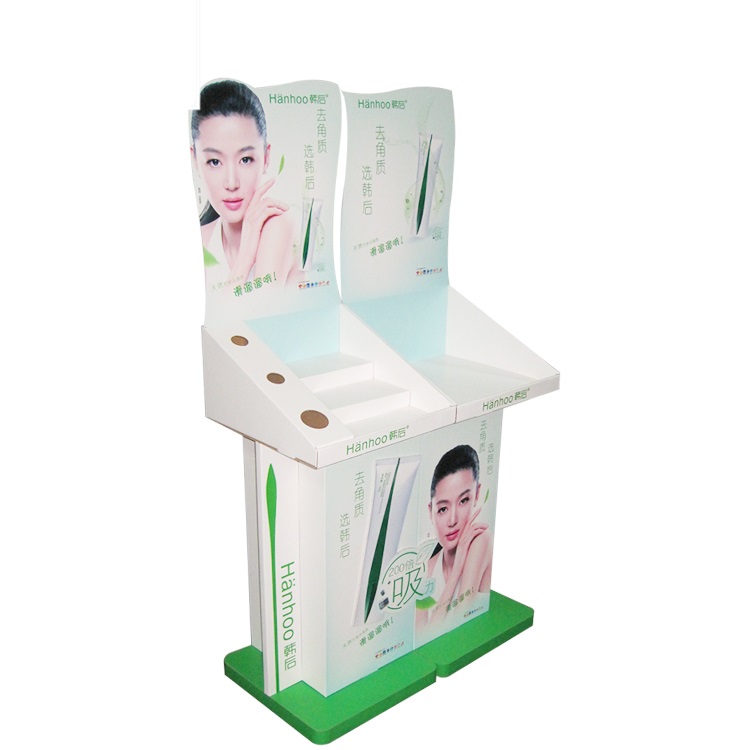  Pallet Display Cardboard Half Pallet Corrugated POS Floor Shelf Display Retail Unit Hat Cardboard Display 