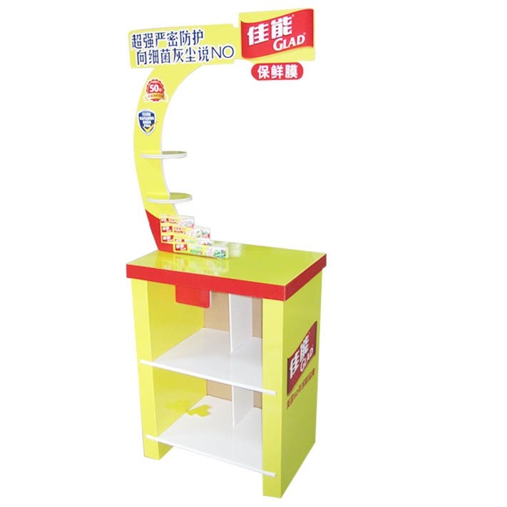 Shopping mall brand outdoor custom cardboard display rack 