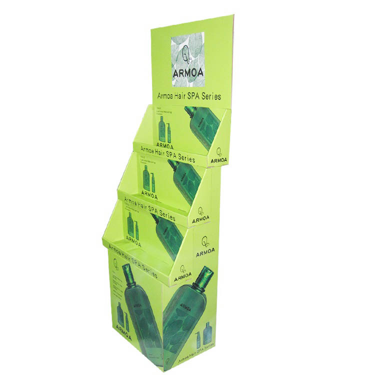 High quality Cardboard Display stand retail floor display stand Customized beer/wine/water/bottle